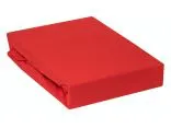 Prześcieradło Jersey z gumką czerwone 120x200    016